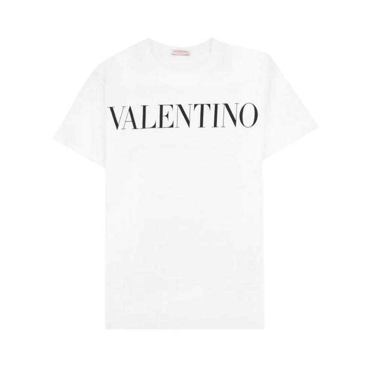 Valentino Crewneck T-Shirt With Print "White"