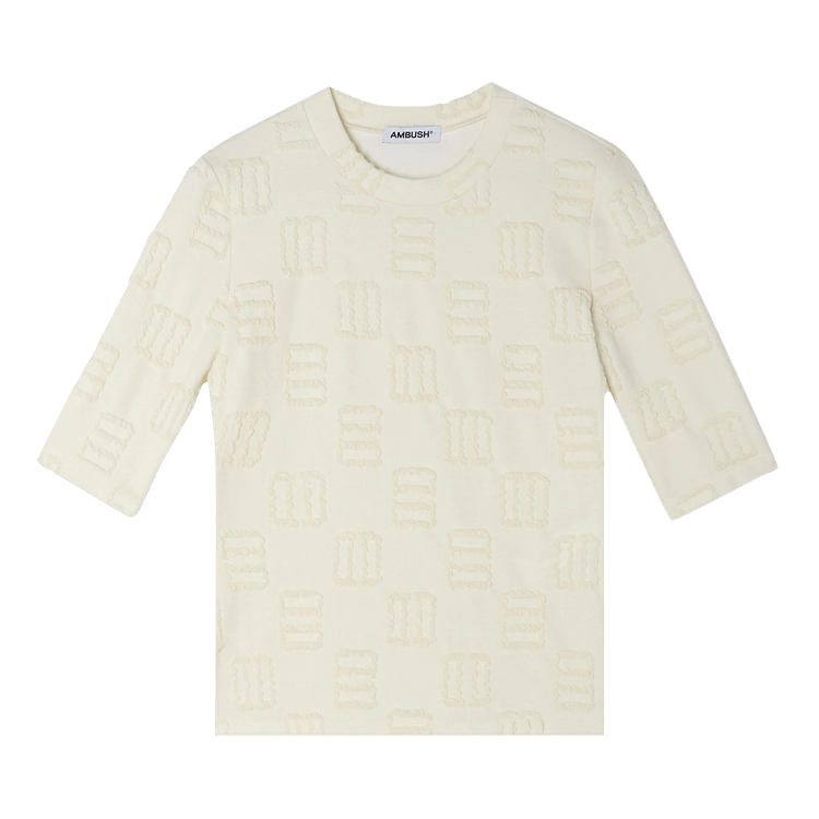 Ambush Monogram Fitted T-Shirt "Flan"