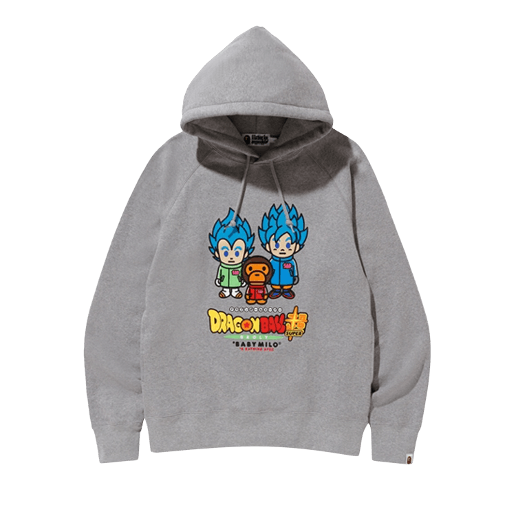BAPE x Dragon Ball Z Super Son Goku & Vegeta Hoodie "Grey"