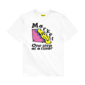 Chinatown Market Smiley One Step At A Time T-Shirt "White"