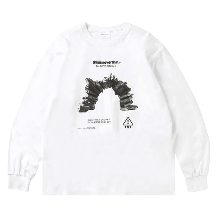 thisisneverthat Rock Balancing Long-Sleeve Tee "White"