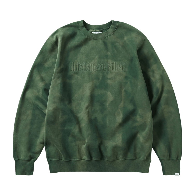 thisisneverthat Sun Faded Crewneck "Forest"