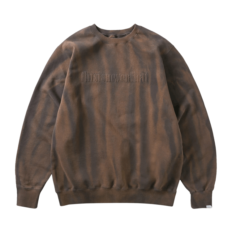 thisisneverthat Sun Faded Crewneck "Charcoal"