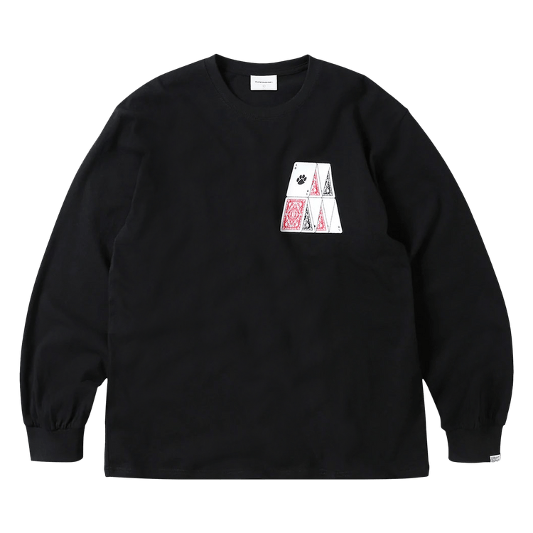 thisisneverthat Stacked Cards Long-Sleeve Tee "Black"