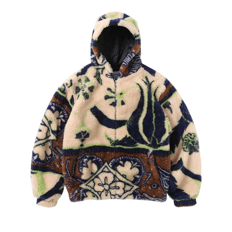 thisisneverthat Batik Faux Fur Jacket "Beige"