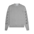 Off-White Diag Outline Knit Crewneck "Medium Grey/Black"