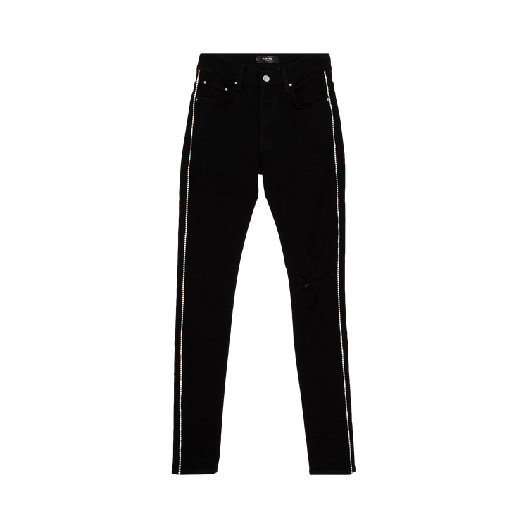 Amiri Crystal Track Jeans "Black"