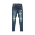 Amiri Skinny Old English Logo Jean "Deep Classic"
