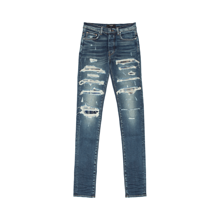 Amiri Plaid Thrasher Skinny Jean "Deep Classic"