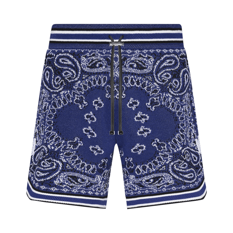Amiri Bandana B-Ball Short "Blue/Black"