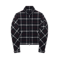 Courrèges Check Wool Zip Jacket "Black"