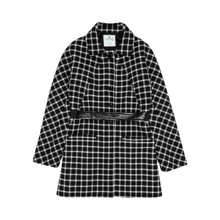 Courrèges Heritage Coat "Black/White"