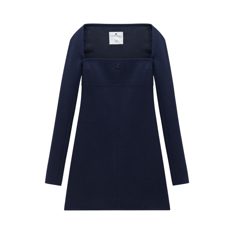 Courrèges Heritage Crepe Dress "Navy"