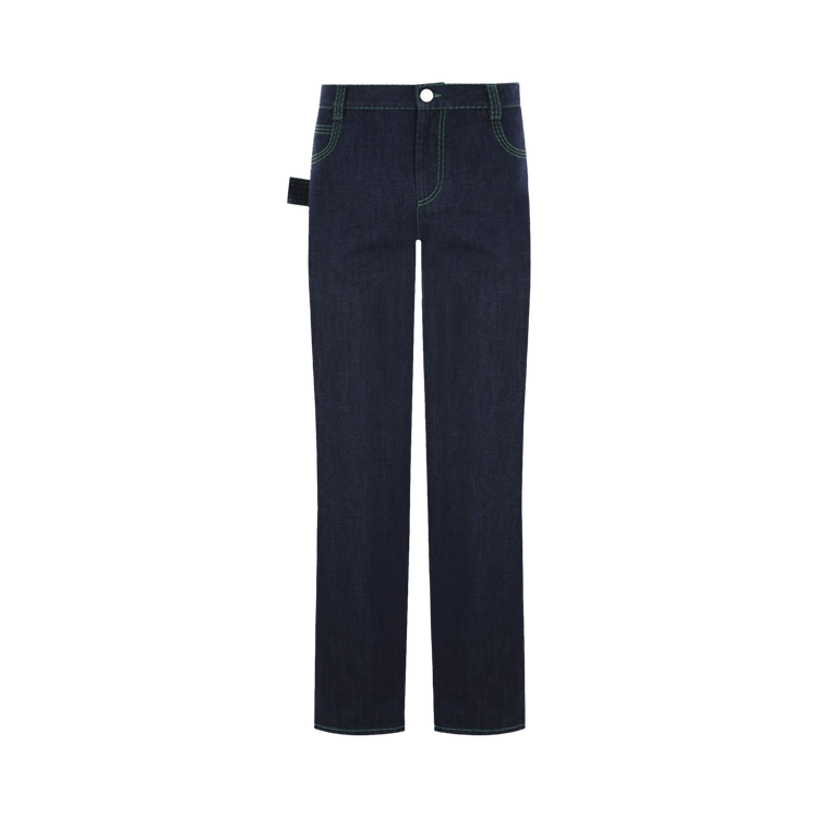 Bottega Veneta Embroidered 3 Stitch Denim "Indigo"