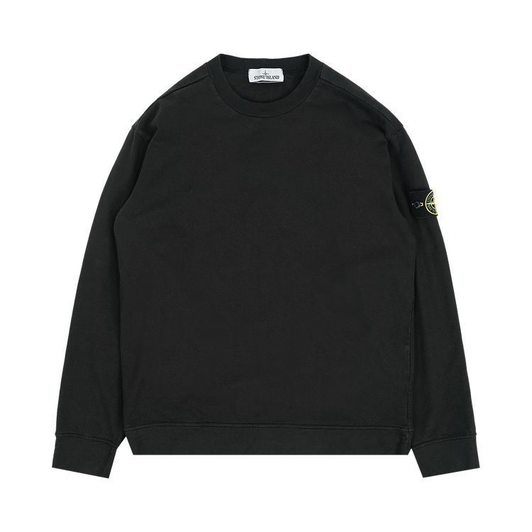 Stone Island Logo Patch Long-Sleeve T-Shirt "Black"