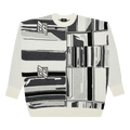 We11done Flat Chain Graphic Jacquard Sweater "Ivory"