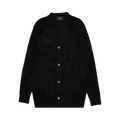 We11done Logo Graffiti All Over Cardigan "Black"
