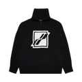 We11done Square Logo Pile Knit Jumper "Black"