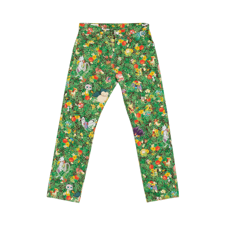 Levi"s x Pokémon 551 Z Authentic Straight Jeans "Garden Green'
