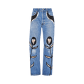 Miu Miu x Levi's Nappa Leather And Denim Jeans 'Blue'