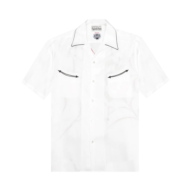 Wacko Maria x Wolf's Head Hawaiian Shirt 'White'