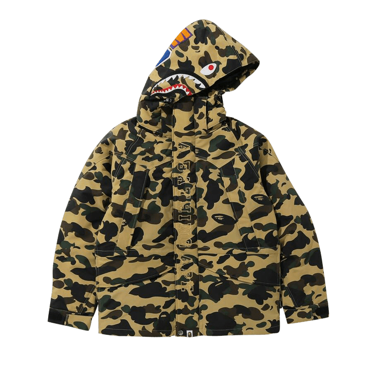 BAPE 1st Camo Snowboard Down Jacket "Yellow"
