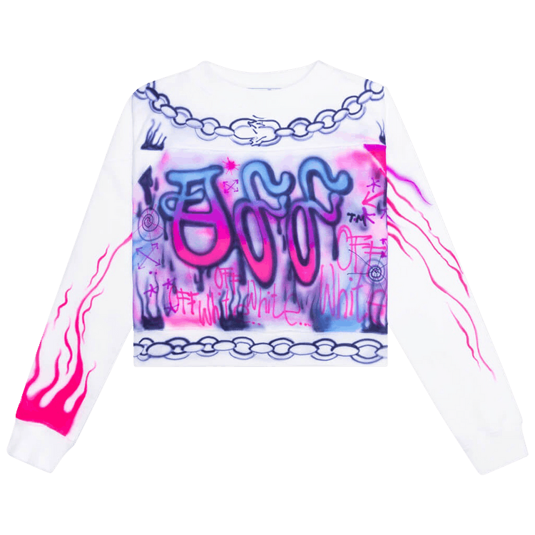 Off-White Babybrush Contour Crewneck "White/Multicolor"