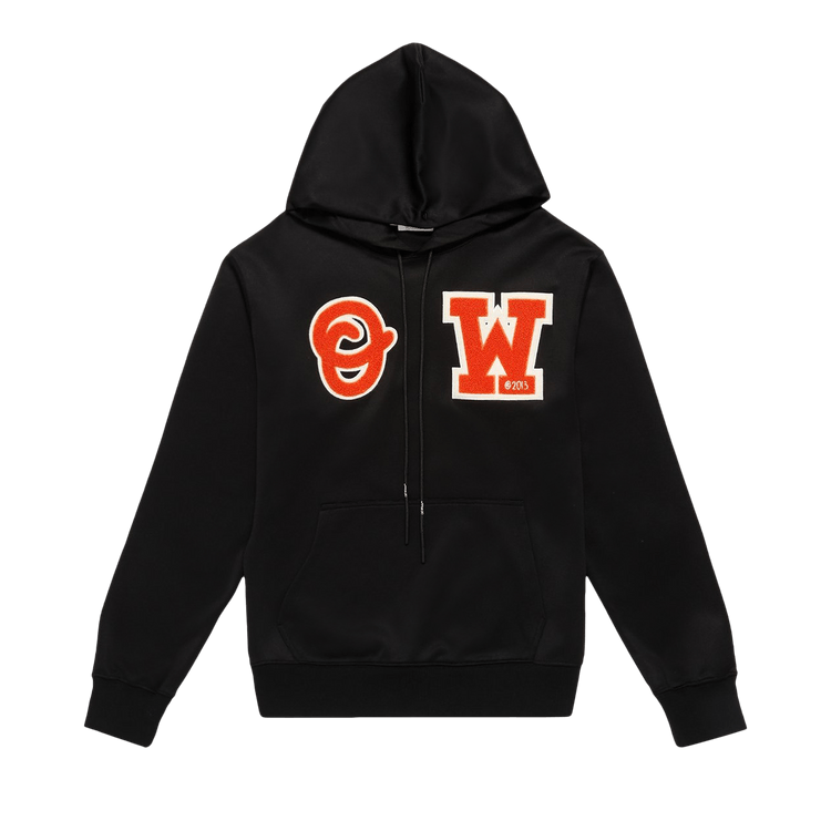 Off-White Patch Slim Hoodie "Black/Orange"