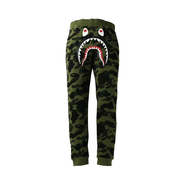 BAPE 1st Camo Shark Slim Fit Sweatpants "Green"