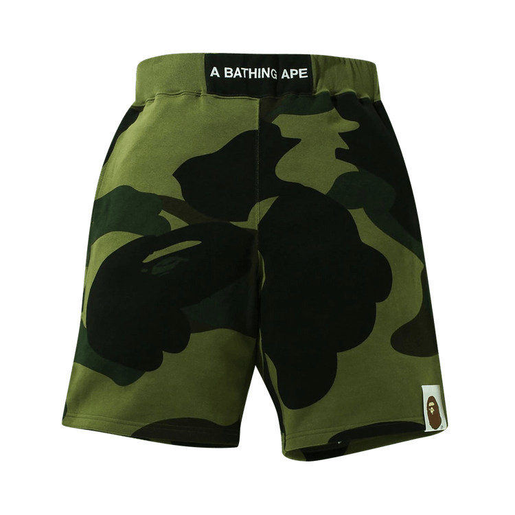 BAPE Giant 1st Camo Wide Fit Sweat Shorts "Green"