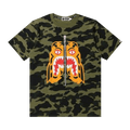 BAPE 1st Camo Tiger Tee "Green"