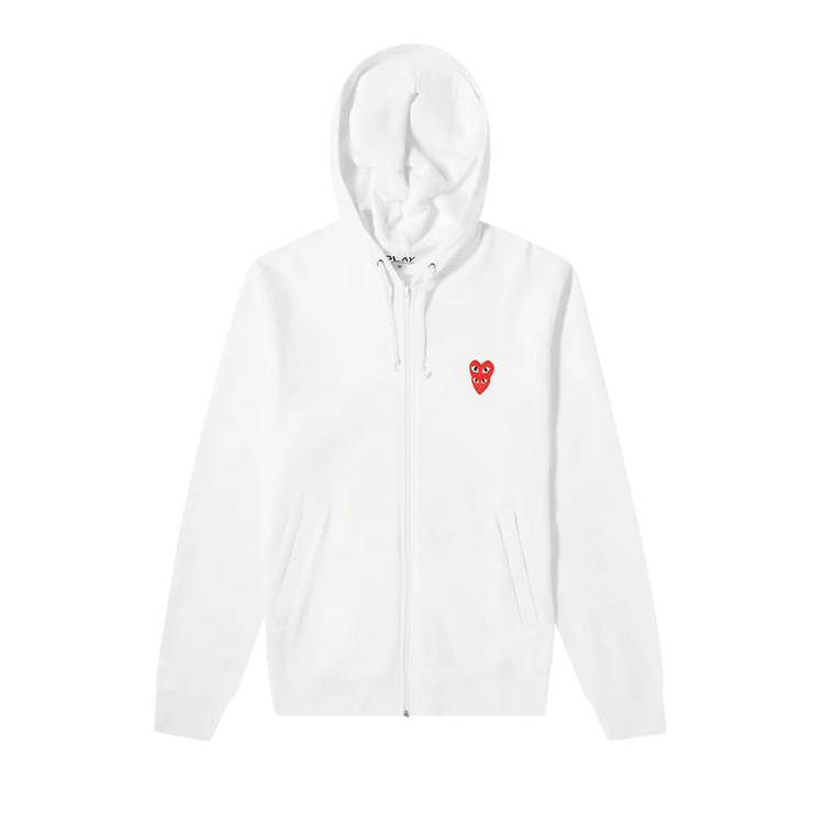 Comme des Garçons PLAY Mini Logo Hoodie "White"