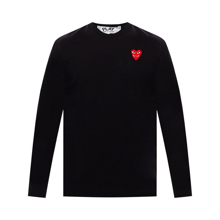 Comme des Garçons PLAY Mini Logo Long-Sleeve Tee "Black"