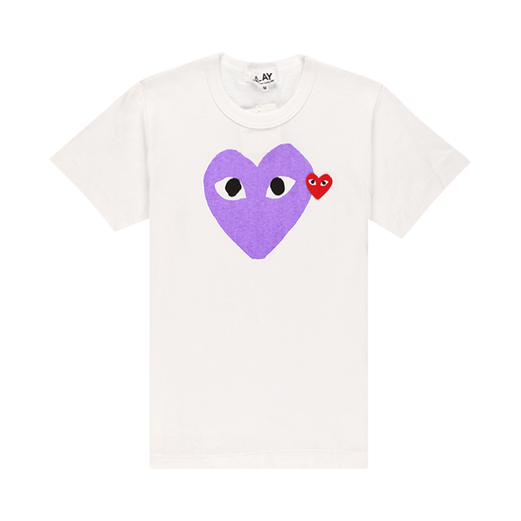 Comme des Garçons PLAY Heart Tee "Purple"
