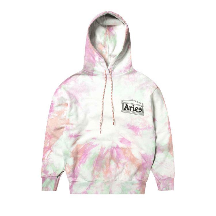 Aries Tie Dye Temple Hoodie "Multicolor"