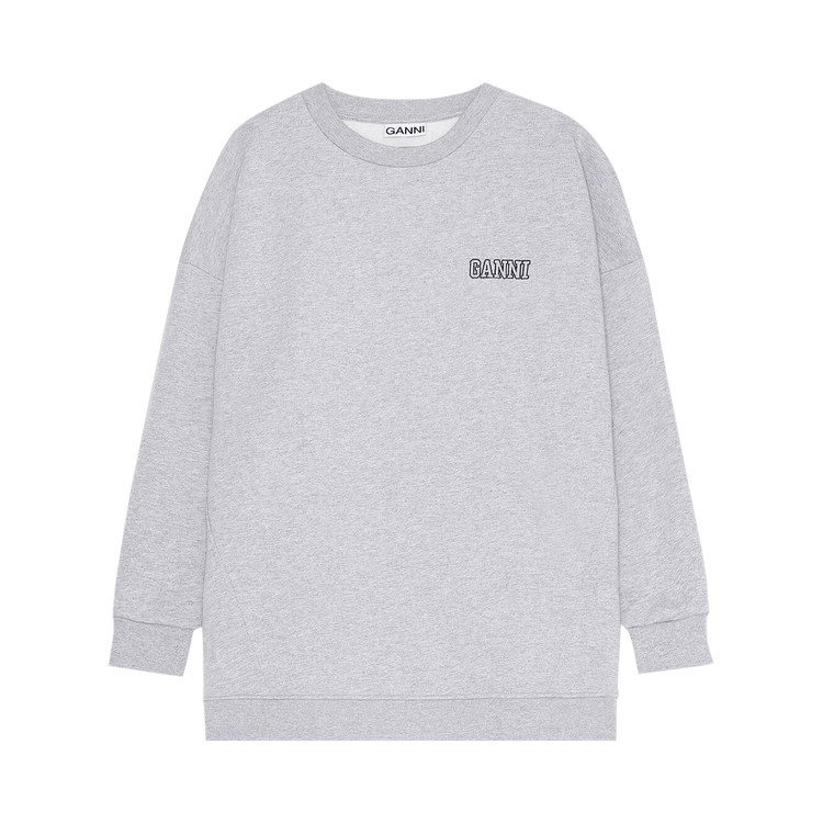 GANNI Software Isoli Drop Shoulder Sweatshirt "Paloma Melange"