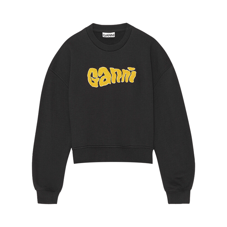 GANNI Isoli Logo Crew "Phantom"