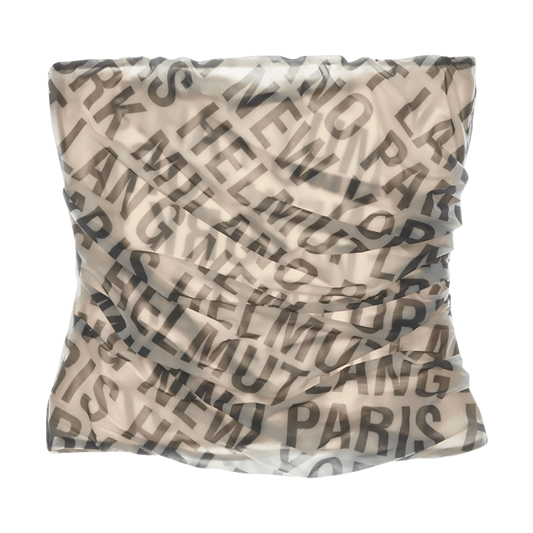 Helmut Lang Twist Tube Top "Winter White"