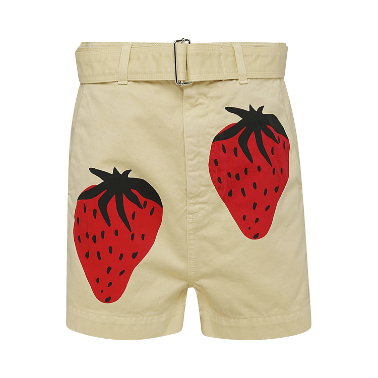 JW Anderson Strawberry Chino Shorts "Natural/Red"
