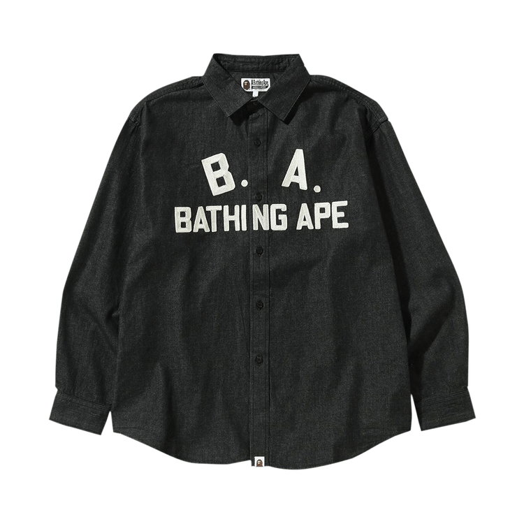 BAPE Loose Fit Denim Shirt "Black"