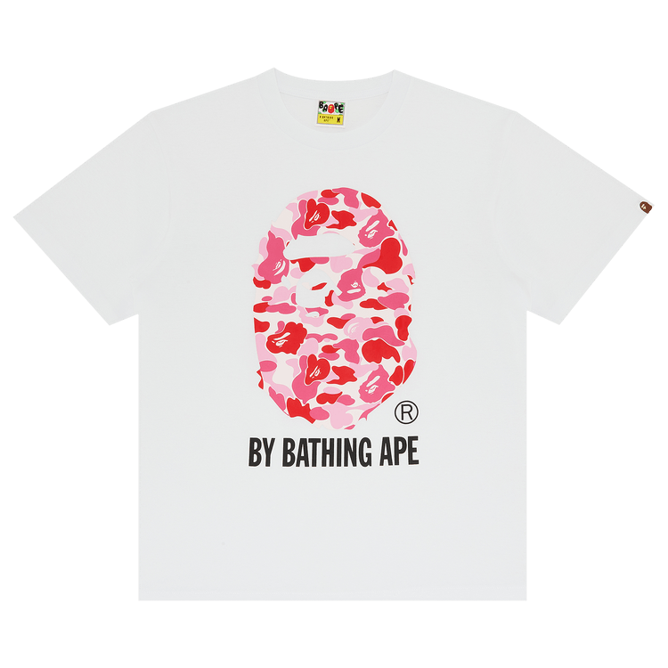 BAPE ABC By Bathing Tee "White/Pink"