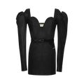 Saint Laurent Leather Bustier Mini Dress "Black"