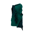 Saint Laurent Ruffled Sleeveless Mini Dress "Green"