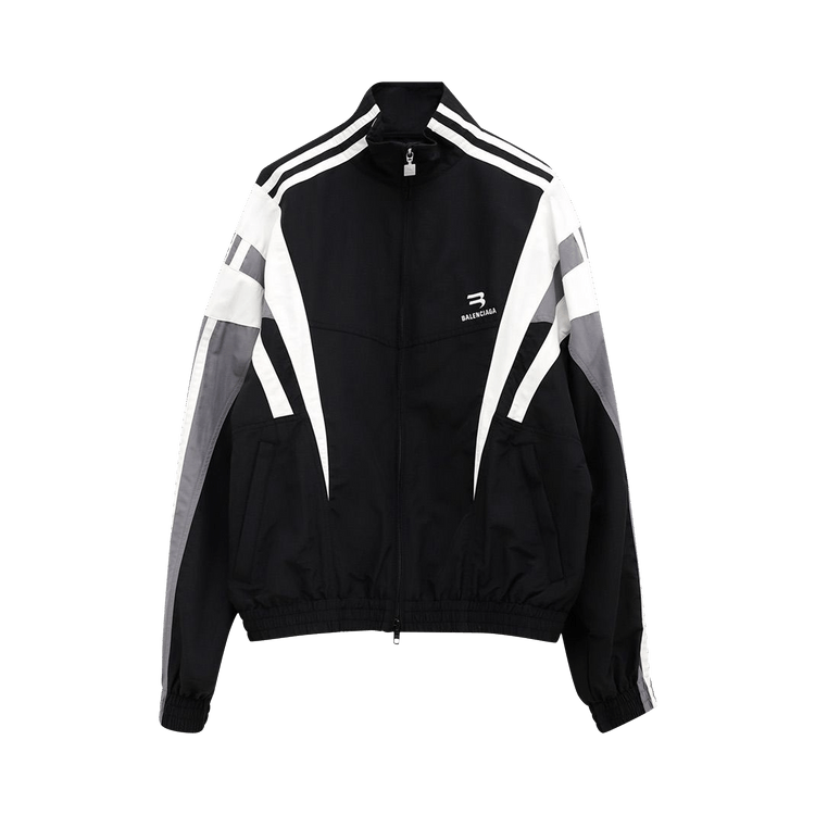 Balenciaga Sporty B Tracksuit Jacket "Black/Grey"
