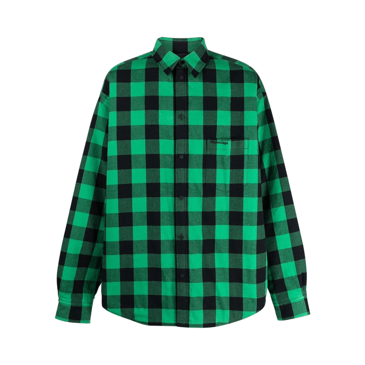 Balenciaga Padded Shirt "Green/Black"