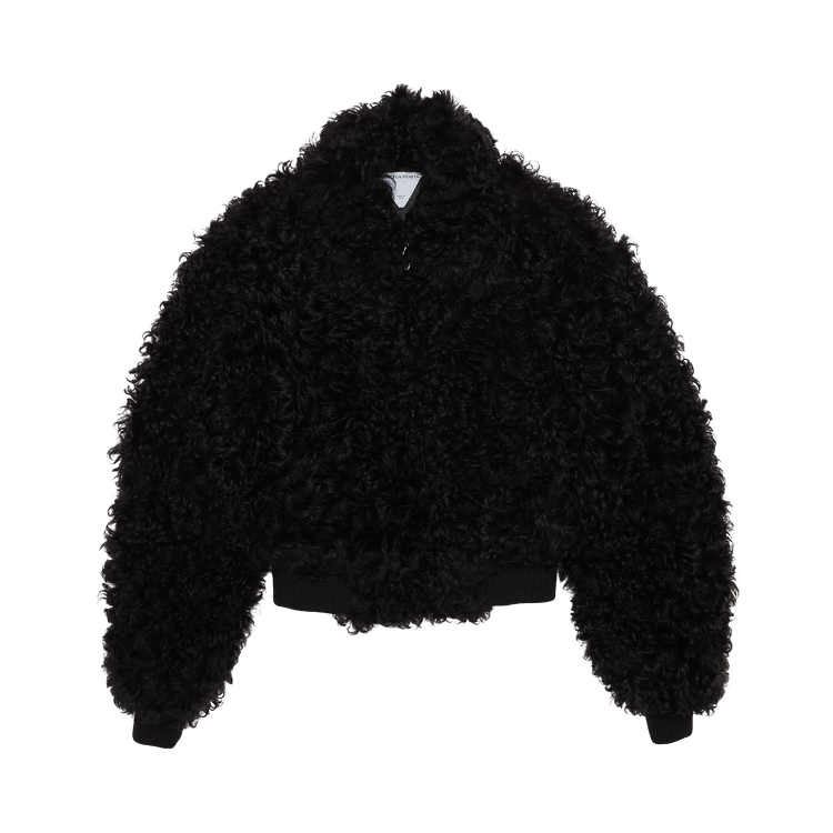 Bottega Veneta Cropped Fur Jacket "Black"
