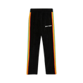 Palm Angels Rainbow Chenille Track Pants "Black/White"