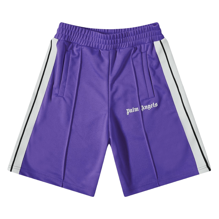 Palm Angels Classic Track Shorts "Purple/White"