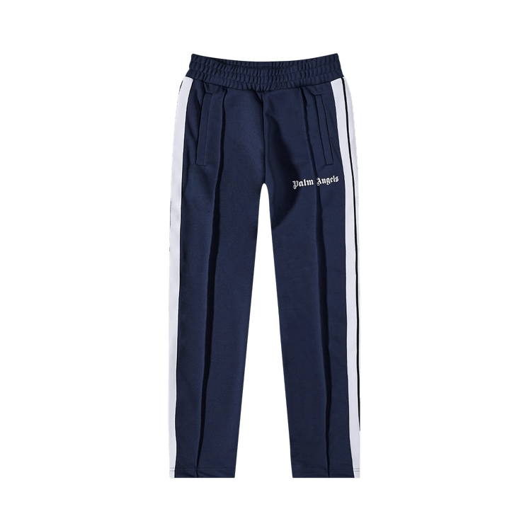 Palm Angels Slim Track Pants "Navy Blue/White"