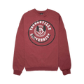 Raf Simons Oversized Crewneck With Print "Burgundy"